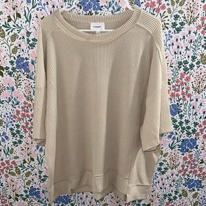 ANDREE BY UNIT Beige Crew Neck Sweater